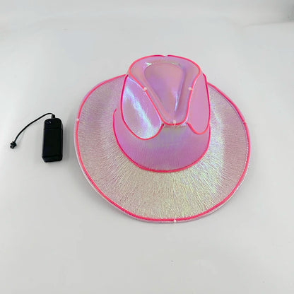 LED Light Up Rave Cowboy Hat